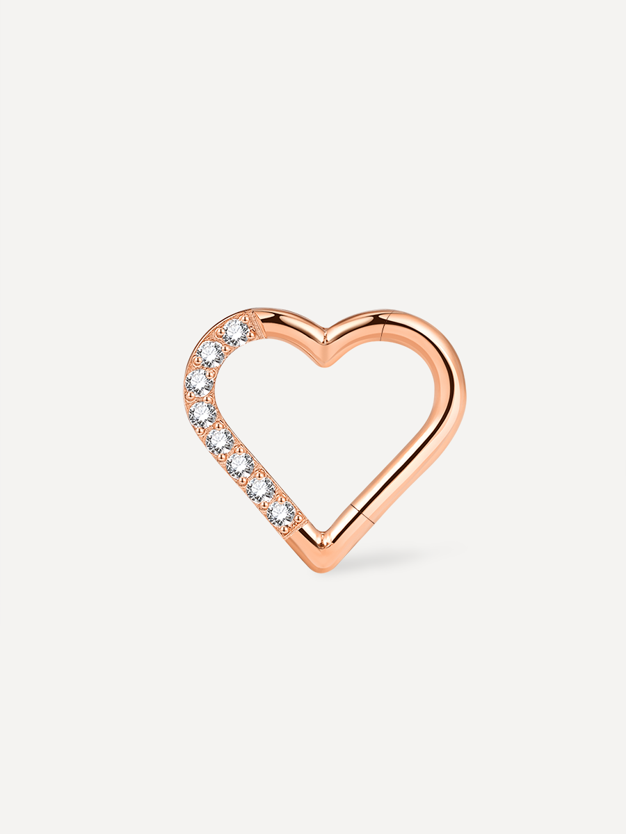 Shine Heart Titan Piercing