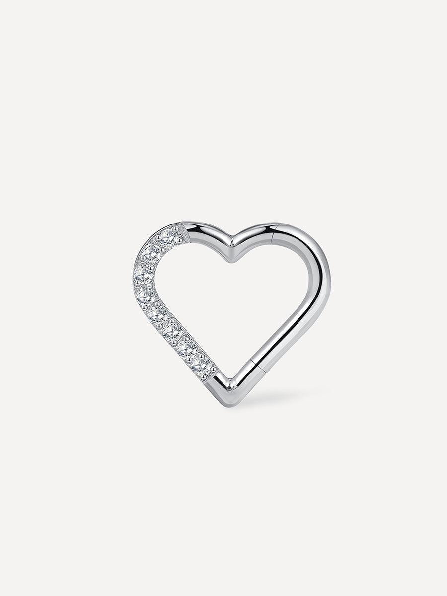 Shine Heart Titan Piercing