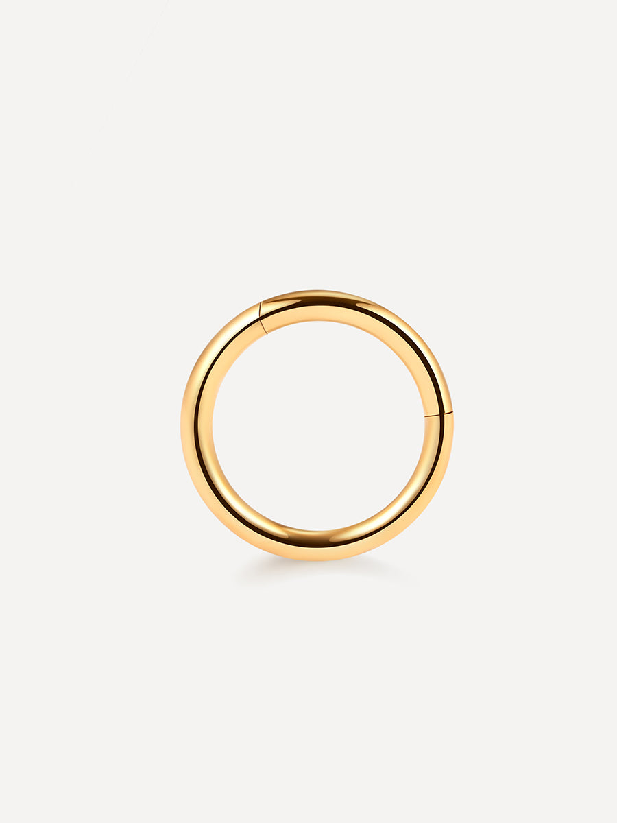 Simple Hoop Titan Piercing