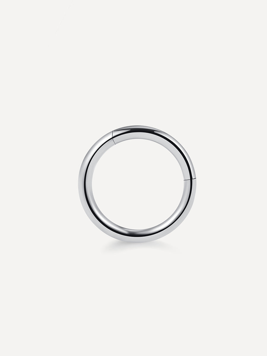 Simple Hoop Titan Piercing