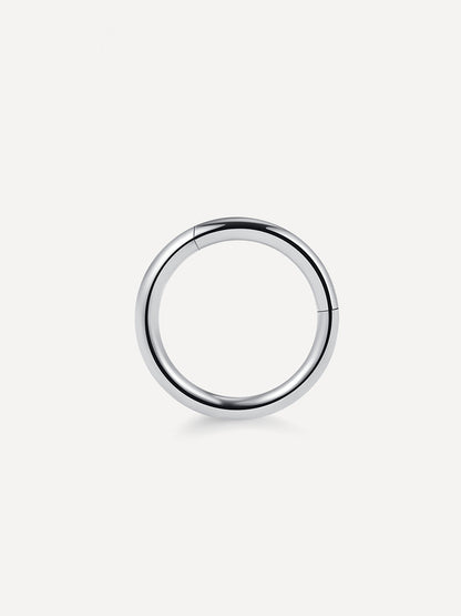 Simple Hoop Titan Piercing