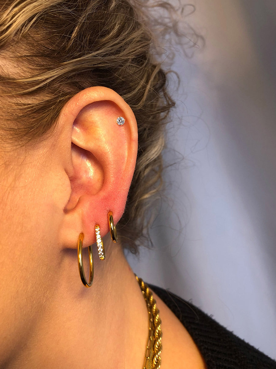 Round Spark Titan Piercing
