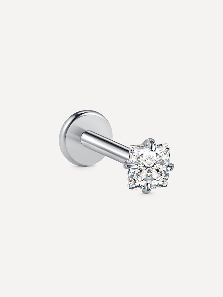Square Spark Titan Piercing
