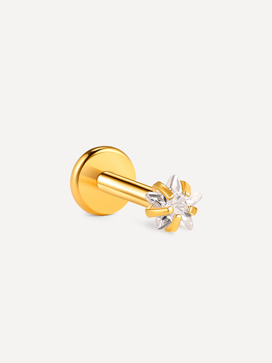Celestial Solitaire Star Titan Piercing