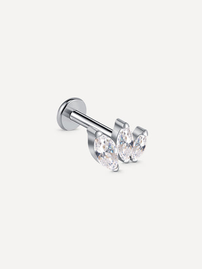 Triple Marquise Leaf Titan Piercing