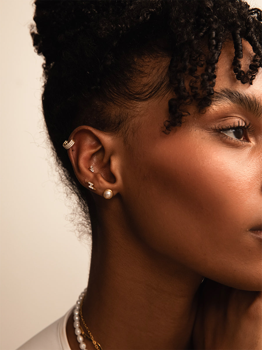 Eternity Glowing Triple Hoop Titan Piercing