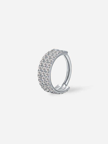 Eternity Glowing Triple Hoop Titan Piercing