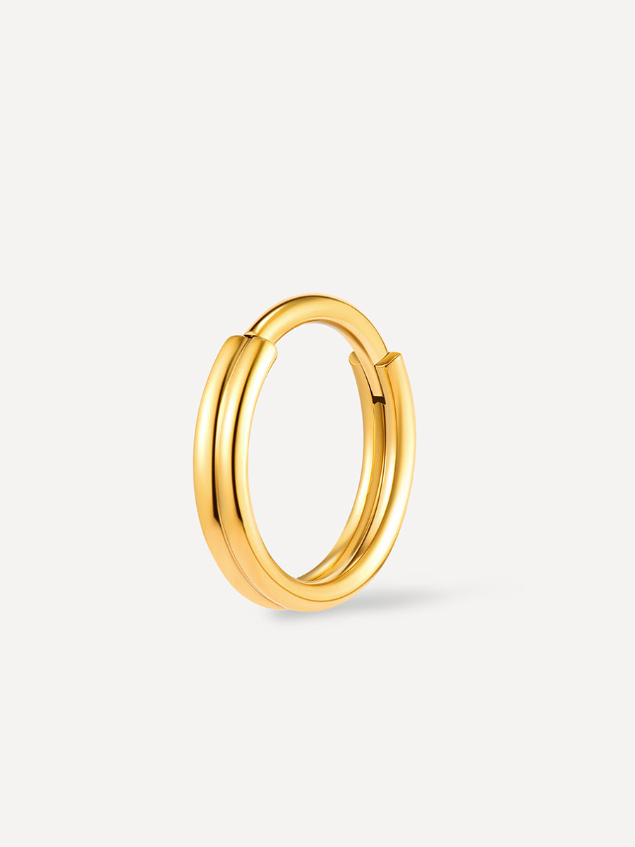 Eternity Plain Double Hoop Titan Piercing