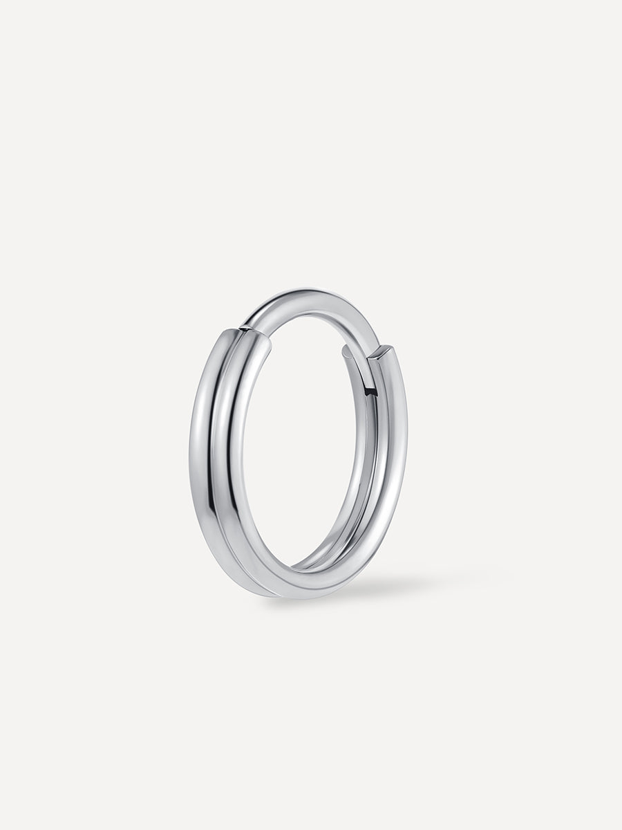 Eternity Plain Double Hoop Titan Piercing