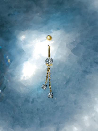 Sparkling Flow Titan Bauchnabelpiercing