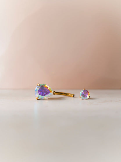 Dreamy Glow Rainbow Titan Bauchnabelpiercing