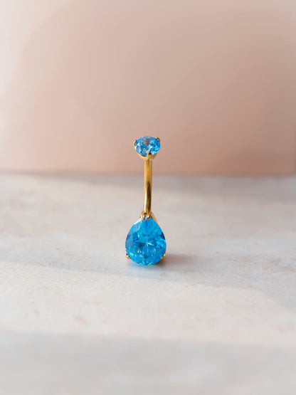 Dreamy Glow Azure Titan Bauchnabelpiercing