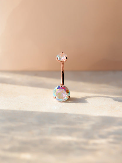 Serene Glow Rainbow Titan Bauchnabelpiercing