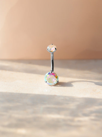 Serene Glow Rainbow Titan Bauchnabelpiercing