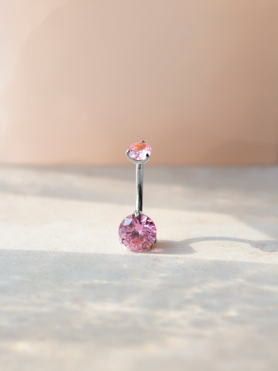 Serene Glow Pink Titan Bauchnabelpiercing