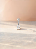 Square Starlight Titan Bauchnabelpiercing
