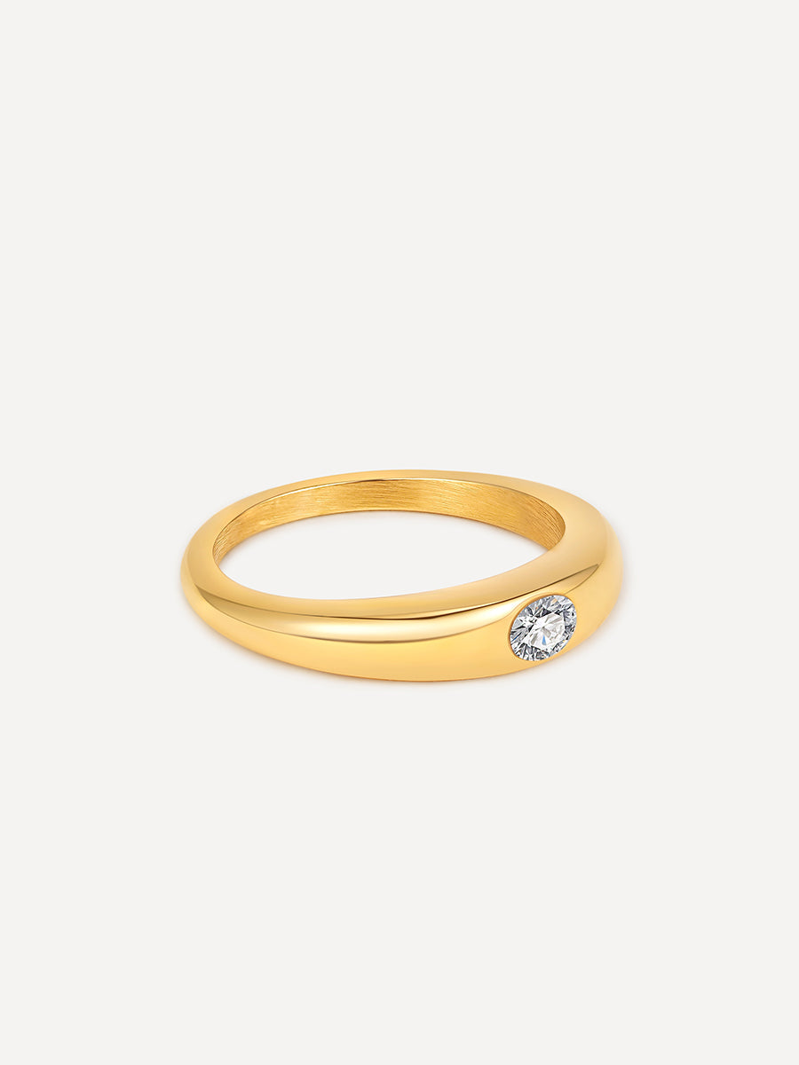 White Dome Ring