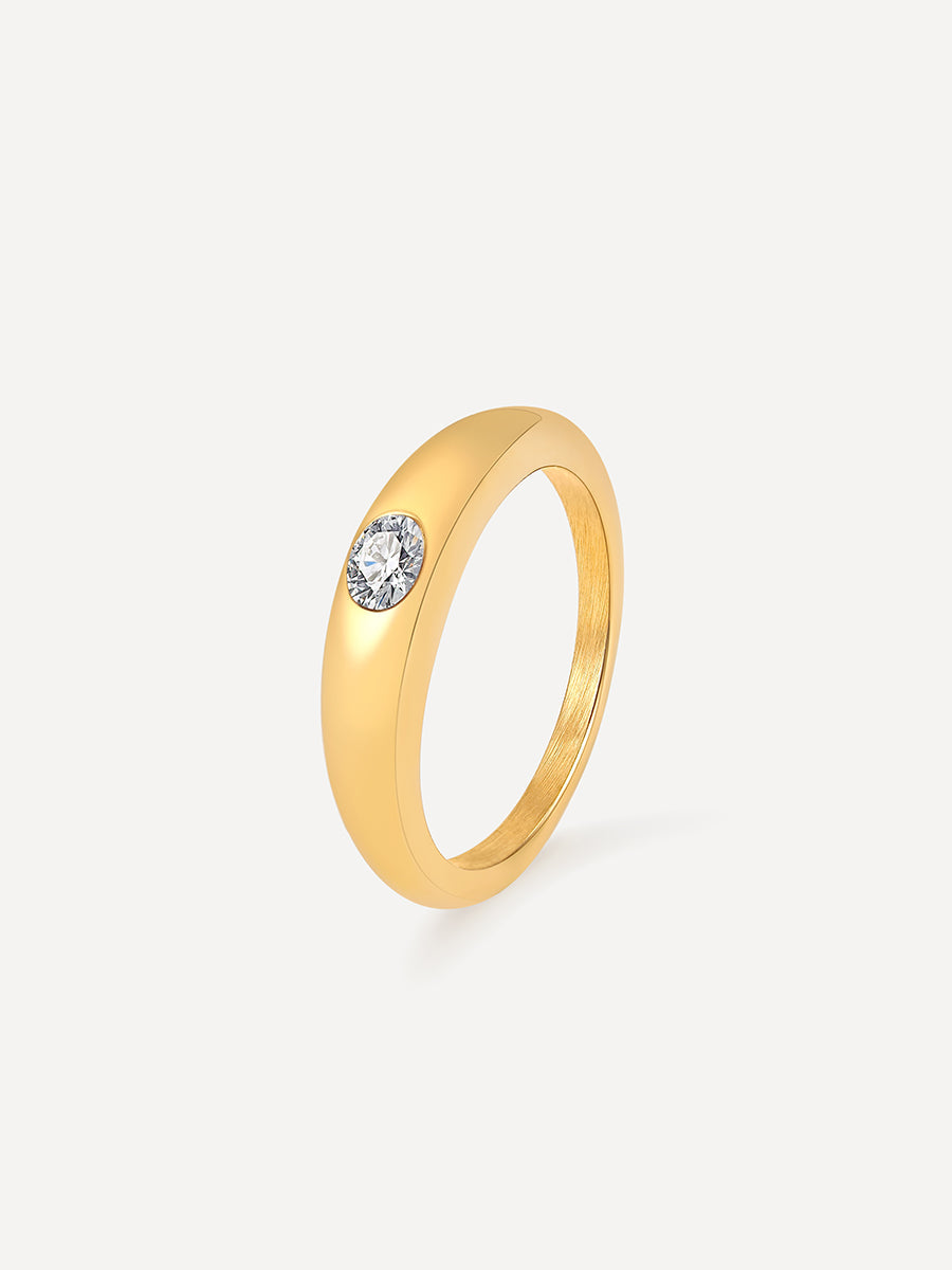 White Dome Ring