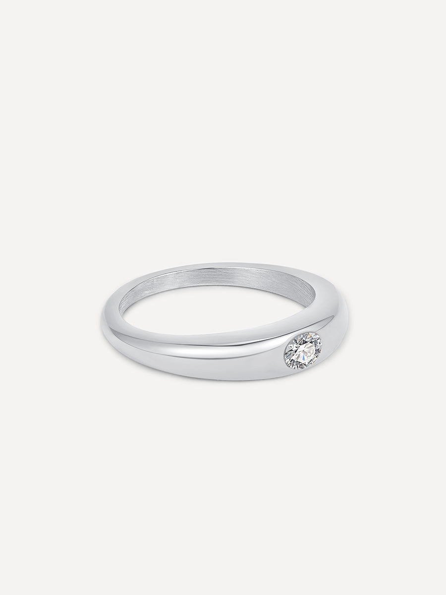 White Dome Ring