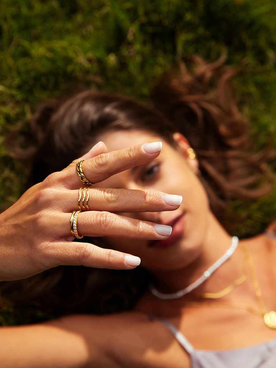 Cheery Wave Ring