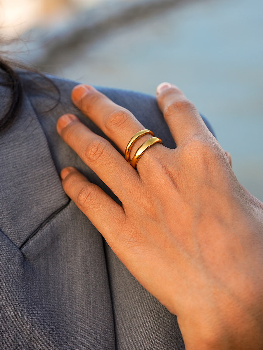 Metal Waves Ring