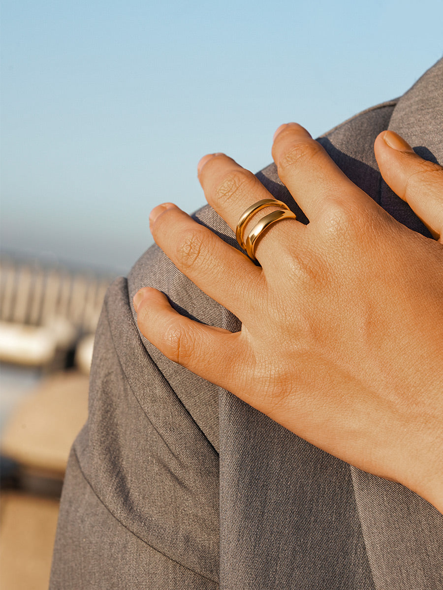 Metal Waves Ring