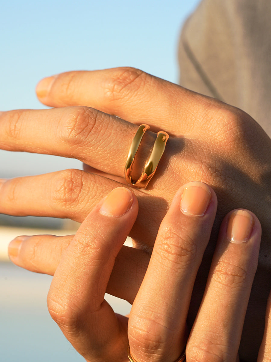 Metal Waves Ring