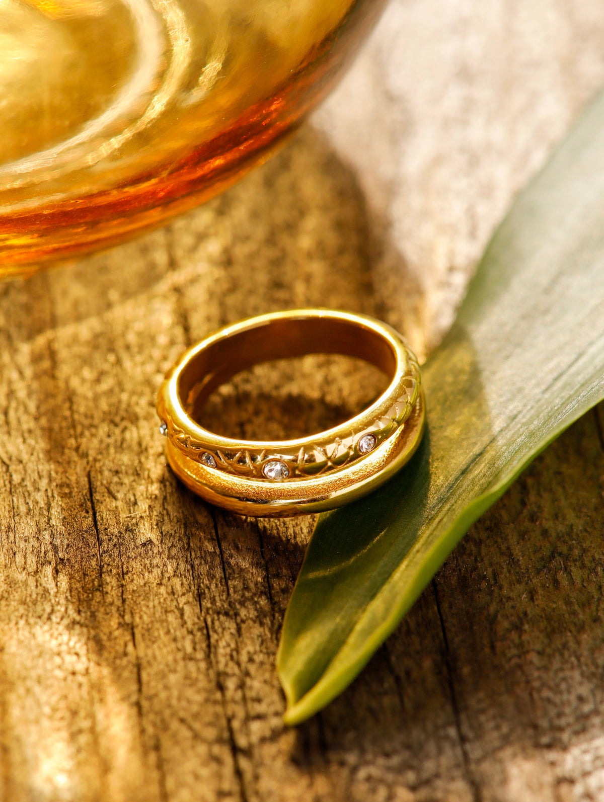 Eden Snake Texture Ring