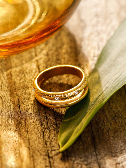 Eden Snake Texture Ring