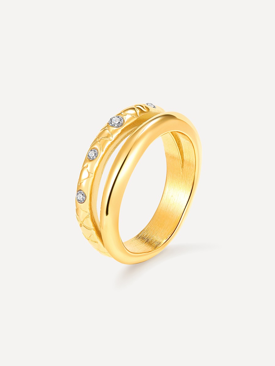 Eden Snake Texture Ring
