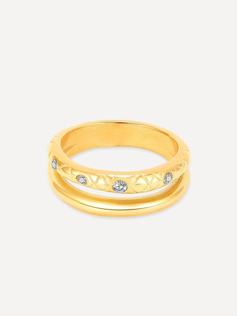 Eden Snake Texture Ring