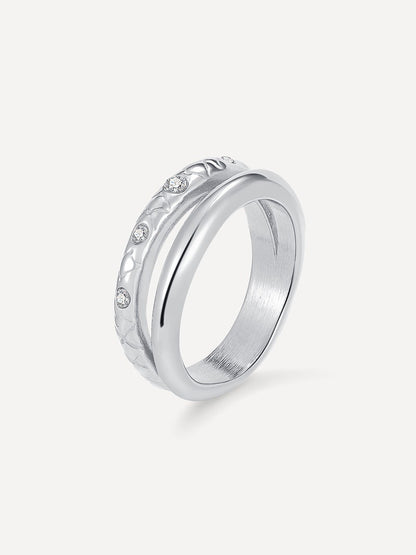 Eden Snake Texture Ring