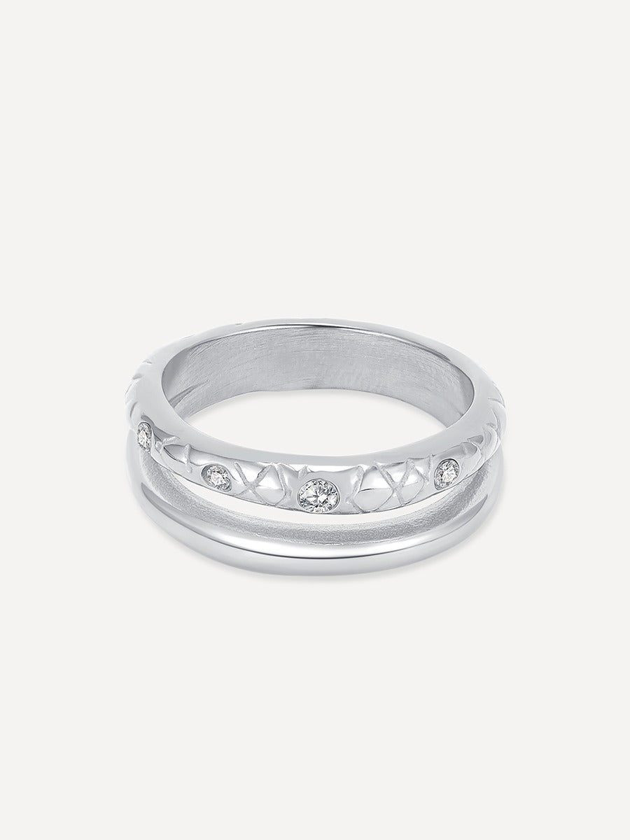 Eden Snake Texture Ring