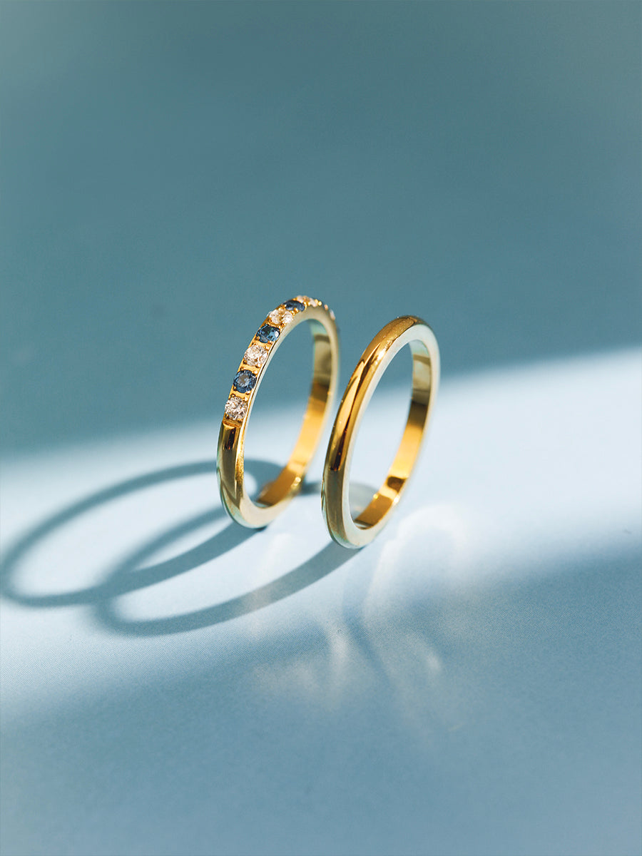 Sea and Sky Horizon Duo Ring