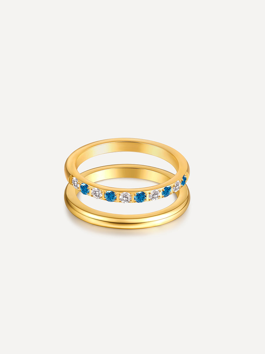 Sea and Sky Horizon Duo Ring