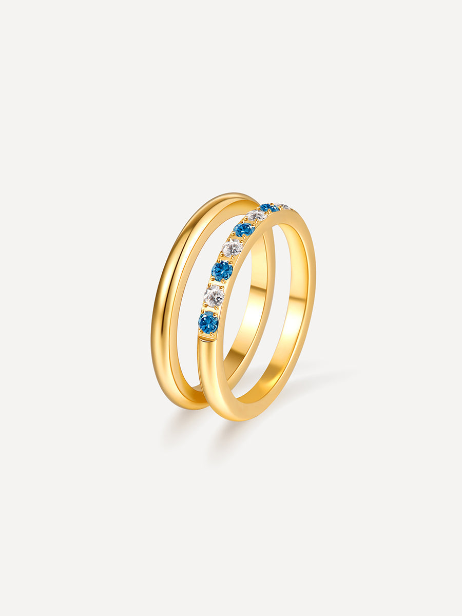 Sea and Sky Horizon Duo Ring