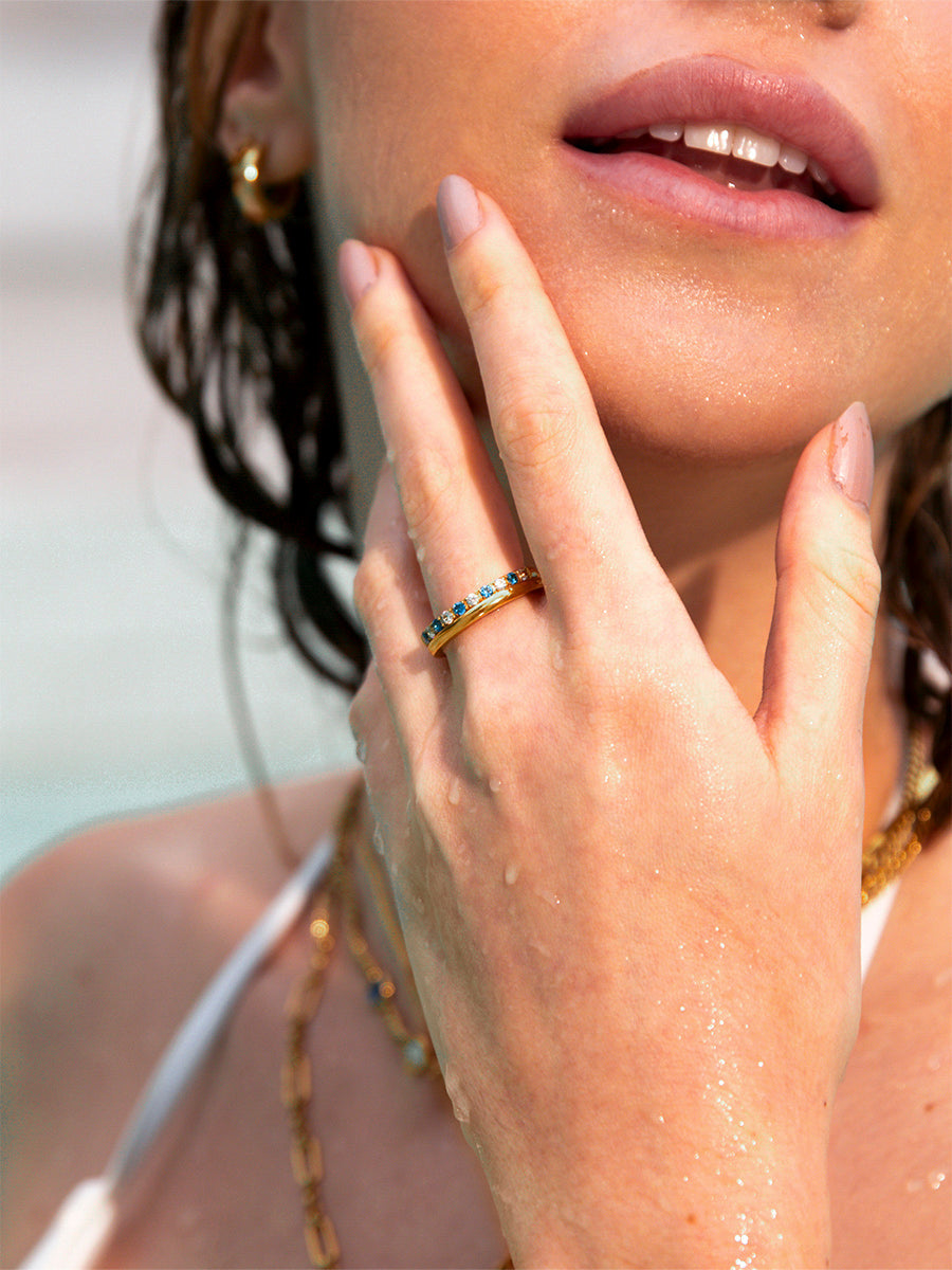 Sea and Sky Horizon Duo Ring