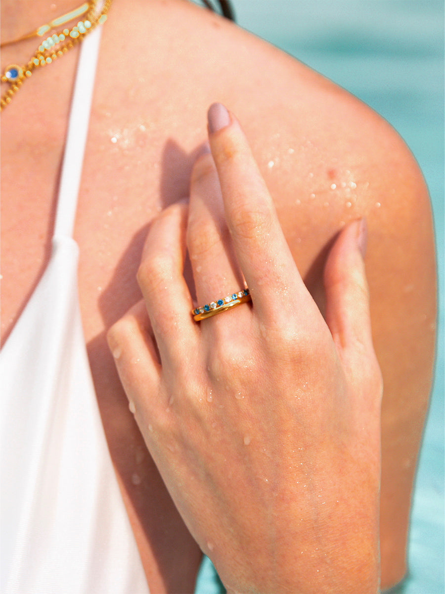 Sea and Sky Horizon Duo Ring