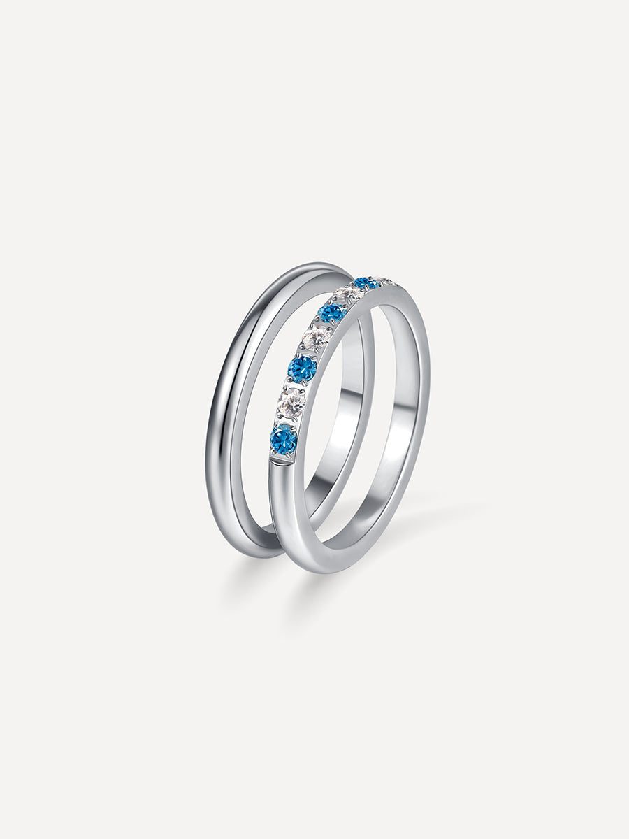 Sea and Sky Horizon Duo Ring