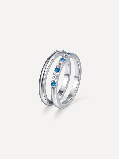 Sea and Sky Horizon Duo Ring