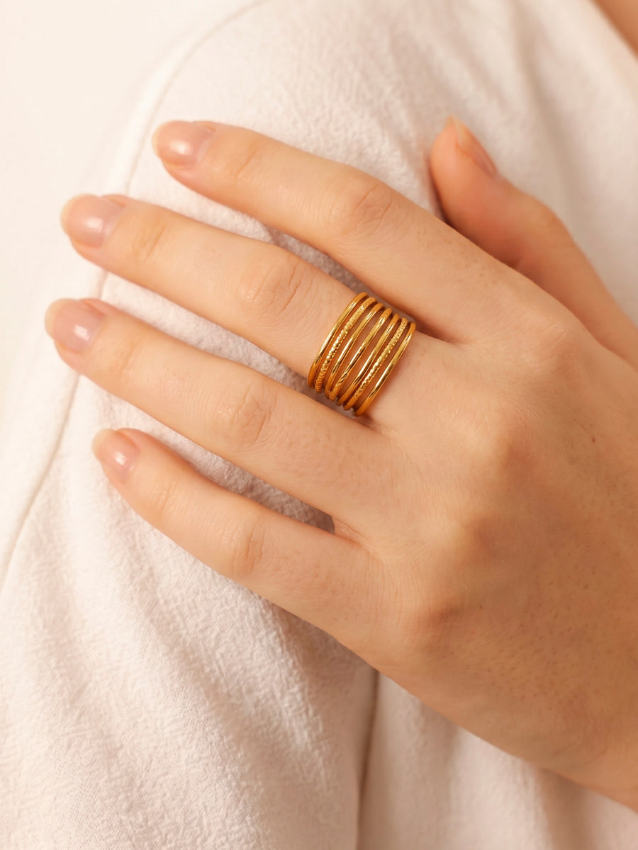 Modern Melody Ring