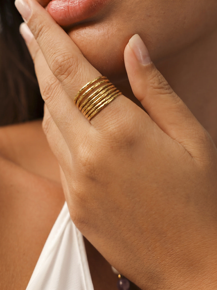 Modern Melody Ring