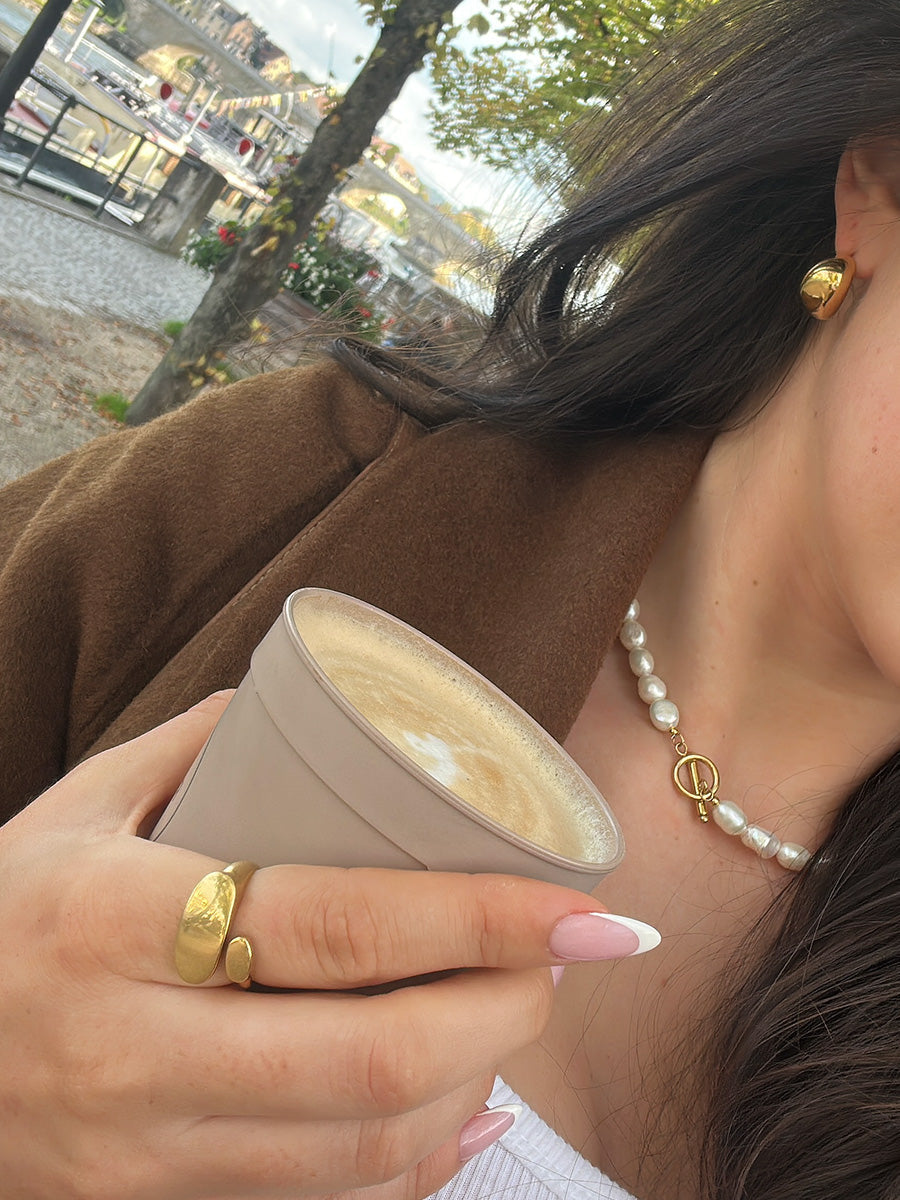 Oval Curve Ring