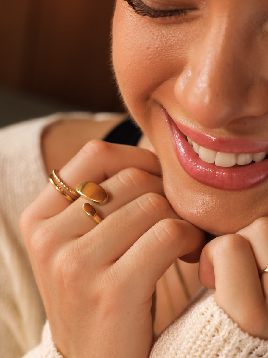 Oval Curve Ring