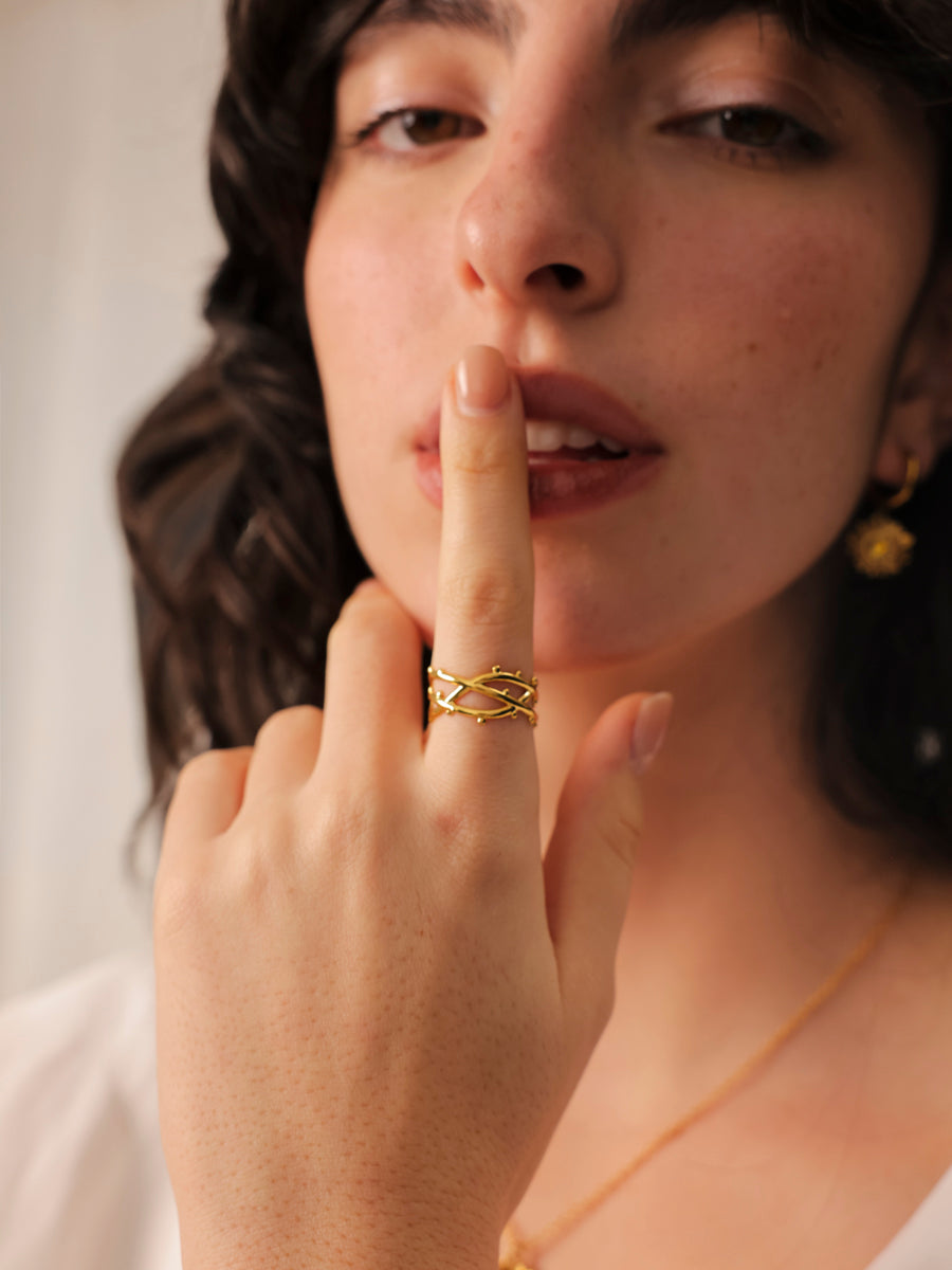 Bold Weave Ring
