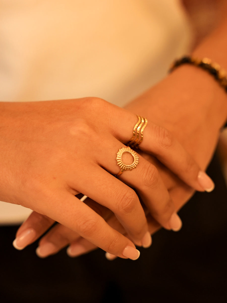 Starburst Band Ring