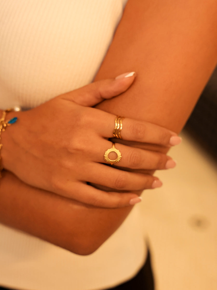 Starburst Band Ring