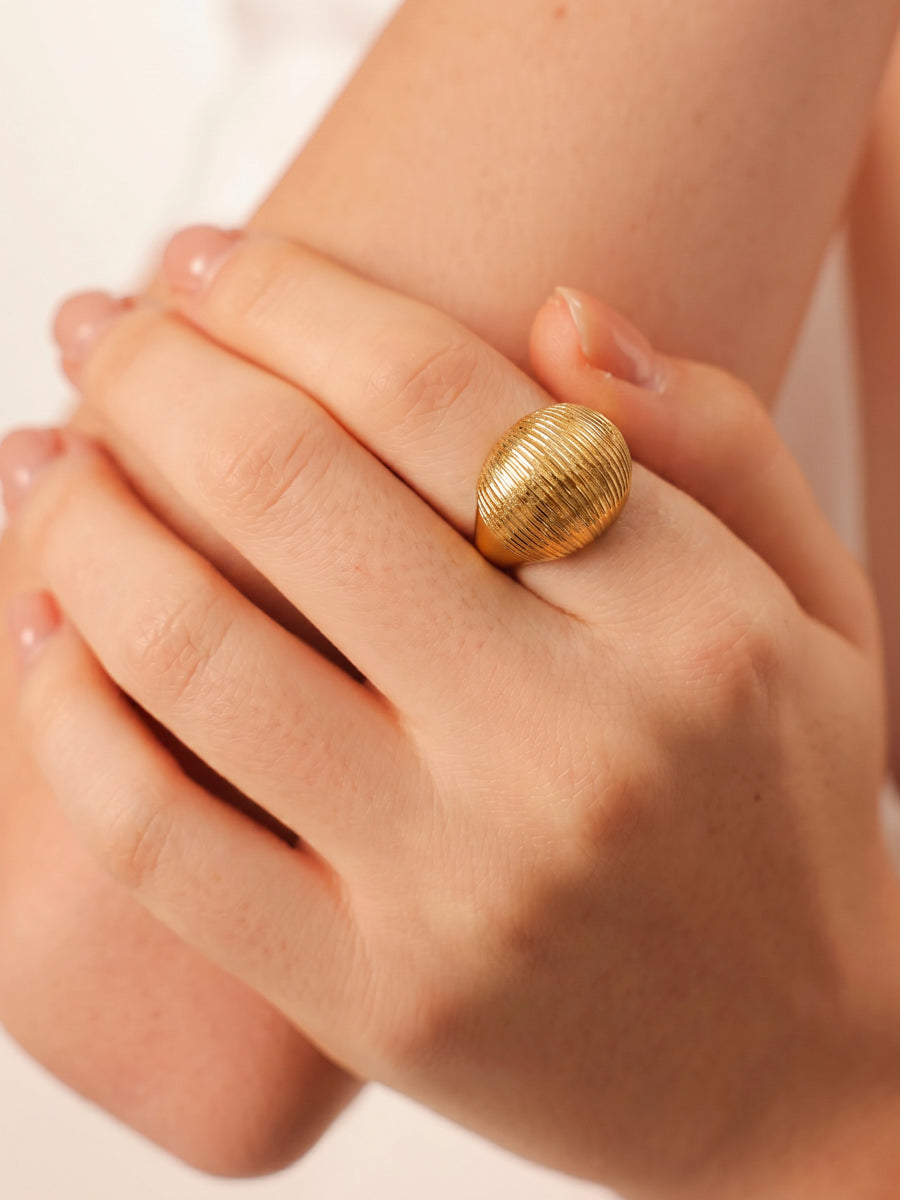 Sculpted Shine Ring