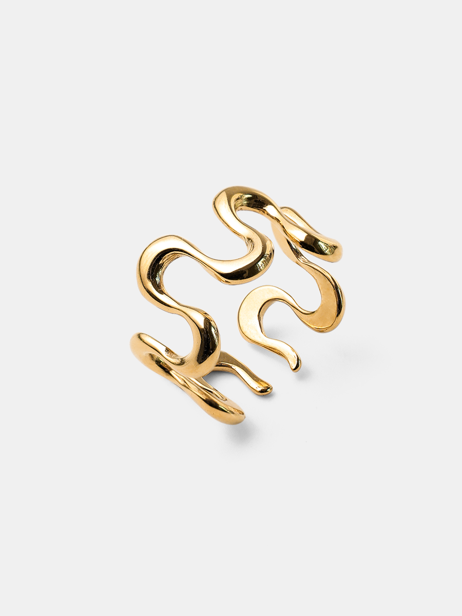 Graceful Wave Ring