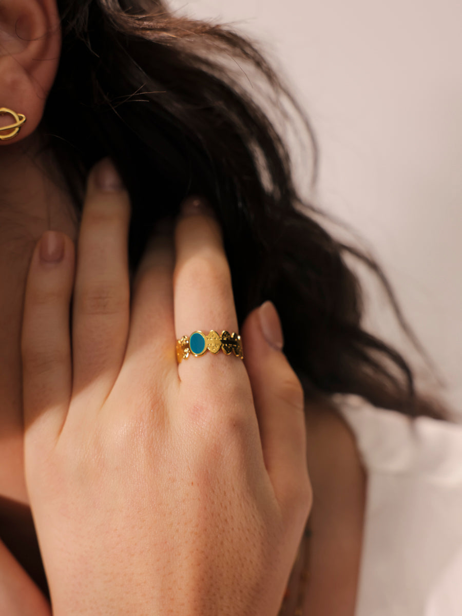 Delicate Blue Ring